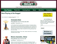 Tablet Screenshot of nugget-theaters.com